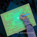 Tablero de dibujo fluorescente de arte A4 creativo borrable